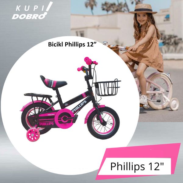 Bicikl zenski dečiji Phillips 12"